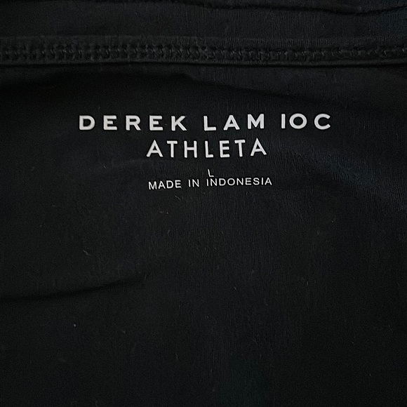 Derek Lam 10 Crosby Athleta Black Long Sleeve Shirt Top **Size L** - Picture 3 of 3